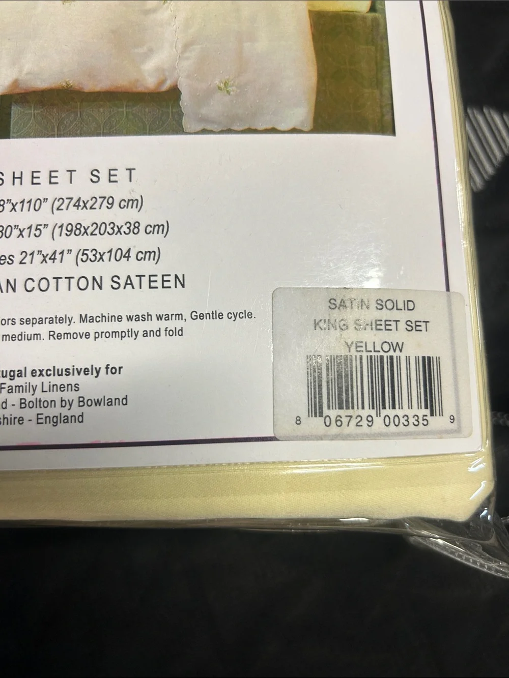 Reed Family Linens king sheet